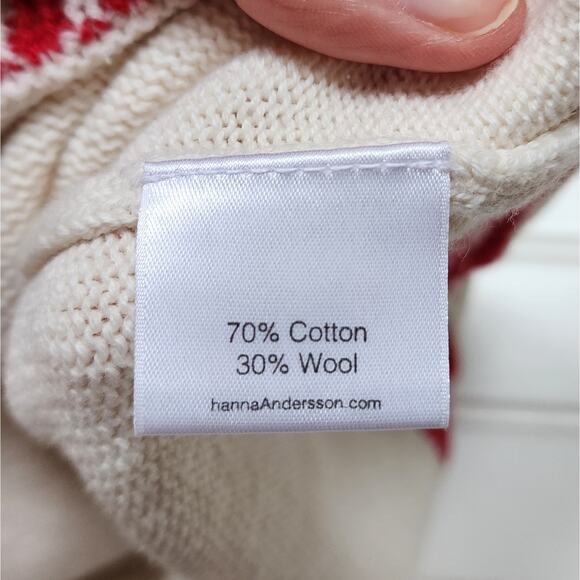 Hanna Andersson Holiday Fair Isle Sweater Dress - Picture 6 of 7